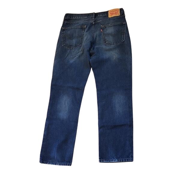 Levi's 541 Mens Size W32 X 30.5L (Actual) Dark Blue Straight Jeans - Picture 2 of 16
